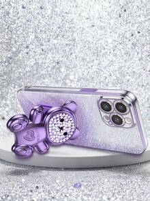 全新电镀防摔手机壳 + 闪光卡纸 + 彩色糖果熊 + 全电镀隐藏式支架 + 完整手机壳套装，适用于 17/6/7/8/X/XS/XR/11/12/13/14/15/16/16e、Galaxy S22/23/24/25/S24 FE/S25 EDGE、A04/05/06/A07/A14/A15/A16/A17/A24/A25/A34、Note 9/10/11/12/13、9/10/12/13C 14C、OPPO、MOTO、荣耀 X、HW、RENO、Realme C53 C55 等机型。 - 紫色 - 查看 5