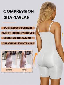 2 件女士无缝紧身衣塑身衣白色和黑色紧身衣，瑜伽服，日常穿着