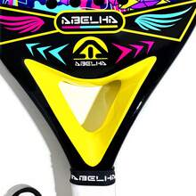 ABELHA New Carbon Fiber Paddle Racket, Team Sport Short-Handle Squash Paddle, Outdoor Sport Padel Tennis Racket, Paddle Tennis Equipment With Storage Backpack - Yellow - 1pc - View 11