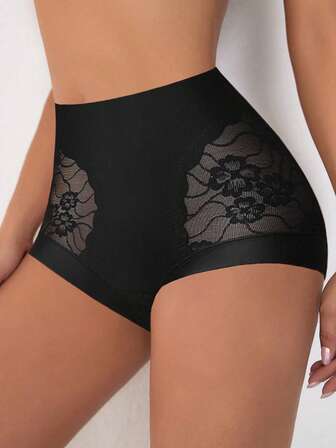 High Waist Lace Seamless Slimming Shaping Tummy Control Panties For Women