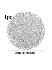 1/4/6pcs Star & Moon Woven Placemats, Suitable For Dining Table Decor, Party Tablecloth, Holiday Event - Multicolor - View 9