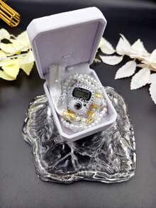 1条99颗斋月祈祷念珠项链，带水钻手动计数器，高档礼盒包装，5种颜色可选（适用于日常祈祷、斋月祈祷、活动计数） - 多色1 - 查看 10