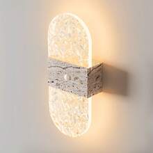 Crystal Motion Sensor Wall Lamp, Acrylic Modern Smart Sensor Wall Light, Night Light, Indoor Motion Sensor Wall Lamp, Wireless LED Wall Light, Wall Lamp, Battery-Powered, Adhesive Design, Rotatable, Portable, Easy To Install, Adjustable Color Temperature And Brightness, Suitable For Hallways, Bathrooms - Multicolor - View 4