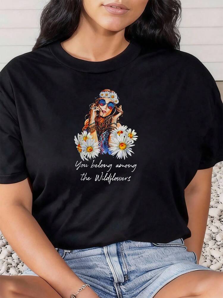 Camisetas de mujer - Negro - Añade 1