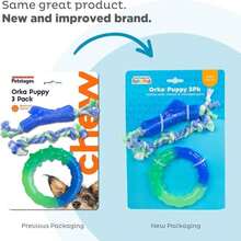 Outward Hound 2-In-1 Dental Dog Chew Wheel Ring &Amp; Rope Tug Toy For Teething Puppies &Amp; Dogs, Mint-Scented &Amp; Teeth-Cleaning, 9-Inch, Purple - ColorE - 查看 2