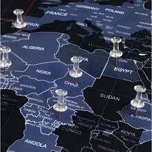 Pack de 30 Chinchetas Transparentes para Corcho – Pines de Alta Resistencia con Diseño Claro y Minimalista, Ideales para Organizar, Decorar y Exhibir en Oficina, Escuela o Casa - Bronce - Ver 4