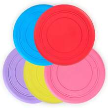 1pc/2pcs/3pcs/5pcs Soft Non-Slip Dog , Silicone Game Disc, Anti-Chew Dog Toy, Christmas Gift For Pets, Puppy Training Interactive Fun Dog Supplies, Random Color, Not Suitable For Aggressive Chewing Dogs - Multicolor - View 15