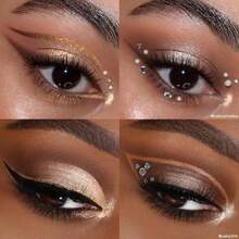 ColourPop Feelin' Bubbly Eyeshadow Palette - Brown &Amp; Gold Palette With Metallic And Matte Finishes - High-Pigment Eye Makeup With A Long-Wearing Formula (0.3 Oz) - MàuI - Xem 4