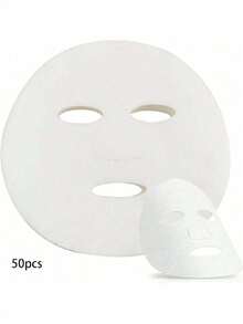 100片装护肤纱布面膜，藻类软面膜粉美容纱布垫 - 彩色 - 查看 10