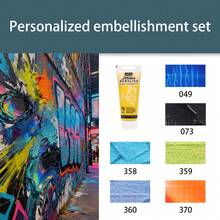 100ml Bebio Acrylic Paint, Semi-Matte, High Concentration, Professional Creation, DIY Hand Painting Textiles, Suitable For School Supplies, Back To School Season - 100ML - View 30