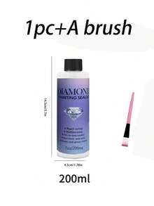 60ml/120ml Sealer Glue For Diamond Paintings & Puzzles, New Diy Diamond Painting Tool, Diamond Dotz Fixative & Brightener (Comes With Brush)