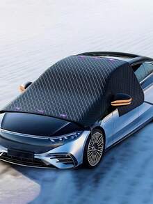 Suitable For All Car Models - Durable Oxford Cloth Windshield Cover With Sun, UV Protection, And Snow Protection. Easy To Install, Long-Lasting, Suitable For Winter Driving, Ensuring Road Safety In Snowy Weather. Flexible Design, Made With High-Quality Materials. Also Helps Reduce Interior Temperature When Parked In Summer.