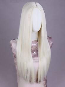 26-Inch Brown Long Straight Middle-Parted Full Wig For Women, Suitable For Daily Wear, Parties And Holidays - Multicolor - View 8