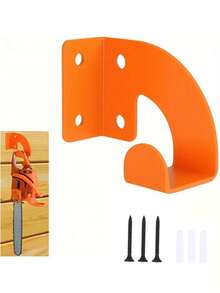 1个重型1-2英寸链锯挂钩，壁挂式锯具收纳架，适用于车库和花园工具整理，可用于车间、杂物间和户外棚屋；坚固耐用、节省空间、易于安装的挂钩，适用于链锯、电锯、高枝锯、大锤、木工工具等，使工具整齐有序、方便取用，是家庭、工作室和庭院使用的理想之选。 - 彩色 - 查看 12