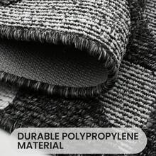 Sour Lemon Waterproof All-Season Door Mat, Low Profile Front Door Mat, Easy Clean Patio Mat, Dirt Trapping Door Mat Outside Entrance, Non-Slip Door Mat Indoor Entrance, Patio, Porch, Stain And Fade Resistant - 黑灰色 - 查看 6