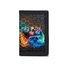 Multifunctional Tri-Fold Wallet, Durable Fabric Wallet, Can Hold Credit Cards, ID And Cash, Cute & Fashionable, With Coin Pouch And ID Window, Printed With Game Patterns, Suitable For Boys - Wallet Game - View 14
