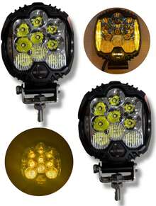 LED Reverse Light With Amber Outline 12/24v 2 Pieces - Amber - View 9