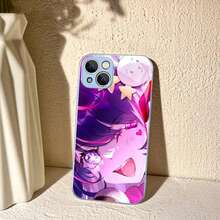 Funda de teléfono de anime Oshi No Ko con diseño de Ai Hoshino, cubierta de vidrio templado compatible con  14 13 12 11 Pro Mini XS MAX 14Plus X XS XR, cubierta compatible con funda de  17, funda de  17 Pro, funda de  17 Pro Max - z1 - Ver 6