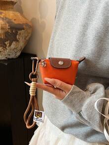 1个撞色饺子零钱包，女士零钱包包装饰，可挂在多种颜色的包包上，也可作为小礼物送给闺蜜。女士钱包、手拿包、零钱包、包包挂饰、零钱包、女士钱包、手拿包、钱包配件 - 多色 - 查看 1