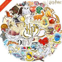Harry Potter 50Pcs Hogwarts Props Vinyl Stickers Waterproof Gifts, Harry, Hermione, Hedwig Cartoon For Water Bottles Laptop Bumper Water Bottles Computer Phone Hard Hat Car And Decals[Officially Licensed] - Multicolor - View 1