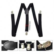 3 Packs 1920s Mens Costume Accessories Gangster Fedora Hat Bow Tie Y-Back Suspenders For Halloween Christmas Carnival Party Black - 如圖 - 查看 5