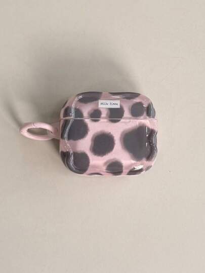 Ins Simple Contrast Color Cow Print Protective Case Compatible With Airpods 4, Pro 3, Apple Wireless Bluetooth Earphones 2, 3 Women Soft Full Cover