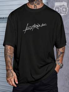 Oversized Streetwear T-Shirt Graffiti Sports Car 3259 VEST NERD - 黑色 - 查看 2