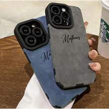 Shockproof  Custom Phone Case - Personalised Name Case Cover For IPhone 16 15 14 13 12 11 Pro Max - Black - View 3