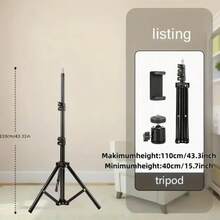 Selfiestick & Tripod Head - Black - View 5