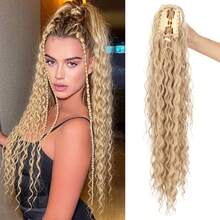 Synthetic Ultra-Long Curly Gradient Ponytail Wig. Easy To Wear. Suitable For Various Occasions Such As Christmas. - Multicolor - View 8