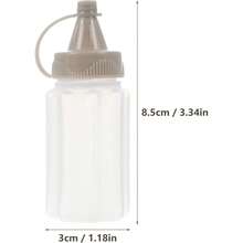 4pcs Portable Seasoning Squeeze Bottle, Mini Translucent Sauce Bottle For Outdoor Camping - Màu Xám nhạt - Xem 4
