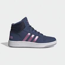 阿迪达斯 HOOPS MID 2.0 K 女款篮球鞋 FW4277 - 藍 - 查看 1