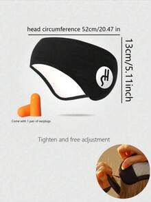 1个睡眠隔音耳罩，可调节钩环式眼罩，多功能眼罩和耳罩，耳塞，噪音屏蔽，无耳压，可调节头带，防寒保暖，适合全年睡眠、午睡、夜间使用。适用于卧室、旅行、办公室、学校和户外活动。 - 彩色 - 查看 4