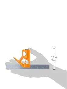 Truper ECT-6, Escuadra de combinación, acero inoxidable, 6" - Escuadra + Prensa PRE-6 - Ver 6