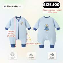 2.0 Tog Infant/Toddler Thick Warm Sleeping Bag, Long Sleeve, Suitable For Autumn/Winter
