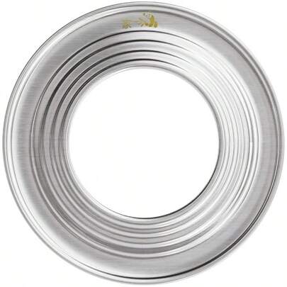 Stainless Steel Steamer Ring Fits 7 To 12-Inch Bamboo Steamer Basket Steaming Ring For Asian Chinese Wok Food Dumpling Dim Sum Steam Pot Accessories Metal Cooking Rim Adapter