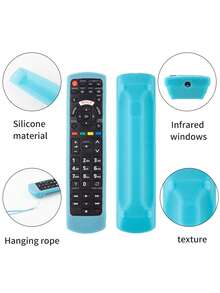 Funda protectora compatible con el control remoto de TV RM-L1268/N2QAYB001212 con adhesión completa. Con cuerda colgante - Multicolor - Ver 6