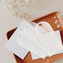 10/20pcs Acrylic Wedding Place Cards, Clear Acrylic Plates, Arch Shaped Blank Name Tags, DIY Seating Cards, Wedding Decor Hanging Signs - Multicolor - View 3