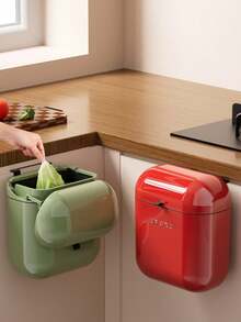 1 قطعة سلة قمامة من الفولاذ المقاوم للصدأ مع غطاء وسلة داخلية، سلة قمامة مطبخ قابلة للتركيب على الحائط، يمكن وضعها على سطح العمل أو تحت الحوض أو تركيبها على الحائط، سلة قمامة صغيرة يمكن تركيبها على باب الخزانة، مناسبة للمطبخ/الحمام/غرفة النوم/غرفة المعيشة