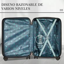 Nueva moda de 20 pulgadas rueda universal equipaje de viaje retro estilo portátil caja de tirador maleta de negocios - Negro - Ver 7