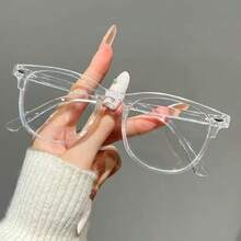 1 Pair Fashion Casual Versatile Full-Frame Square Clear Lens Glasses - Multicolor - View 15