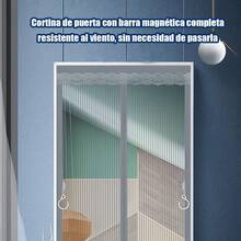 Cortina Antimosquitos Magnética Novedad Verano, Sin Agujeros con Pegamento Integrado, Indispensable en el Hogar, Dos Colores y Dos Tamaños Disponibles - Gris - Ver 6