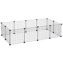 Cage métallique flexible noire pour petits animaux PawHut, 106 x 73 x 36 cm - 1 - Voir 1
