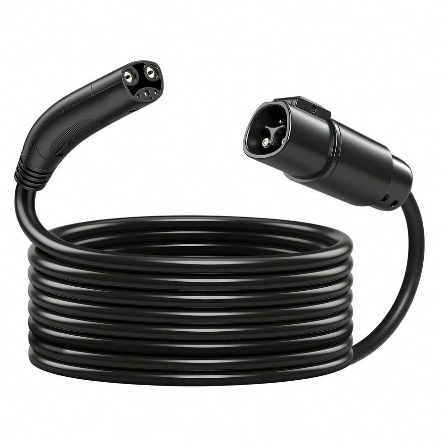 EV Charger Extension Cable For Te Sla, 48Amp 40 Ft Max 240V 11.52 KW With NACS Plug, EV Extension Cord For Level 1/2 Tesla Mobile/Wall Connector/Destination Charger, Model Y/X/3/S, Carrying Bag - Tesla Model 48A 40ft - View 1