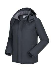 CAMEL CROWN 男士登山滑雪雪衣防水冬季外套單板滑雪風衣防風保暖連帽雪衣