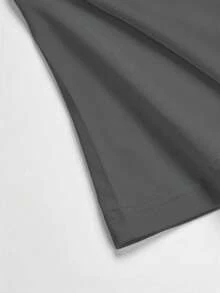 Round Neck Short Sleeve T-Shirt, Summer New Digital Pattern And Letter Print, Fashionable Casual Loose Women's Top - Dark Gray - View 6