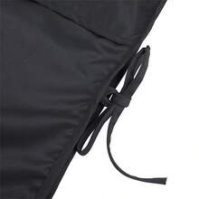 一件男女通用围裙背心，带两个口袋，可调节围兜式清洁围裙，涤纶编织无袖围裙，腰部系带，适合厨房、浴室、家庭使用，实用方便。