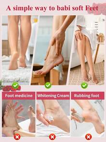 5双装足部去角质面膜，玫瑰足部去角质去角质，去除死皮并滋润护理，不含酒精，富含透明质酸和甘油，缓解干燥皲裂的脚后跟，软化粗糙的足部SPA袜，秋冬季皲裂足部护理，圣诞礼盒装（男女通用）