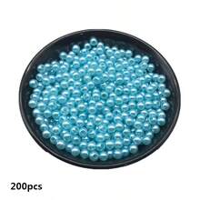 4/6/8/10mm Lake Blue Acrylic Round Beads For Jewelry Making Mobile Phone Chain DIY Fashion Bracelet Necklace Decoration Accessories - Teal Blue - View 10