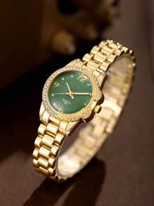 Relógio feminino moderno, versátil, elegante e charmoso (1 unidade), disponível em várias cores, ideal para presentear sua irmã, perfeito para uso diário, essencial para o Halloween, Natal ou aniversário. - Multicolorido - Ver 11